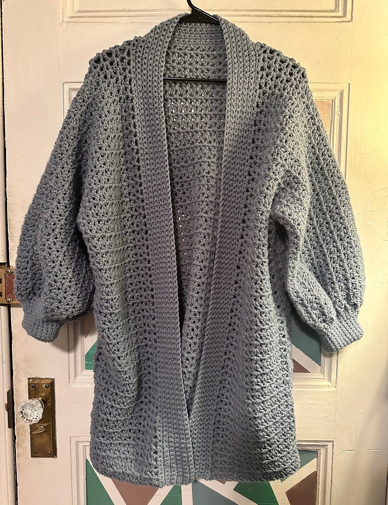 Long Crochet Cardigan