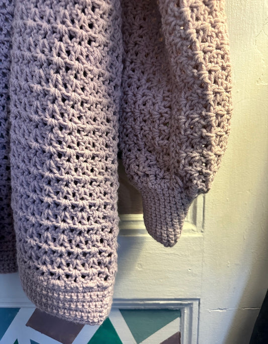 Long Crochet Cardigan