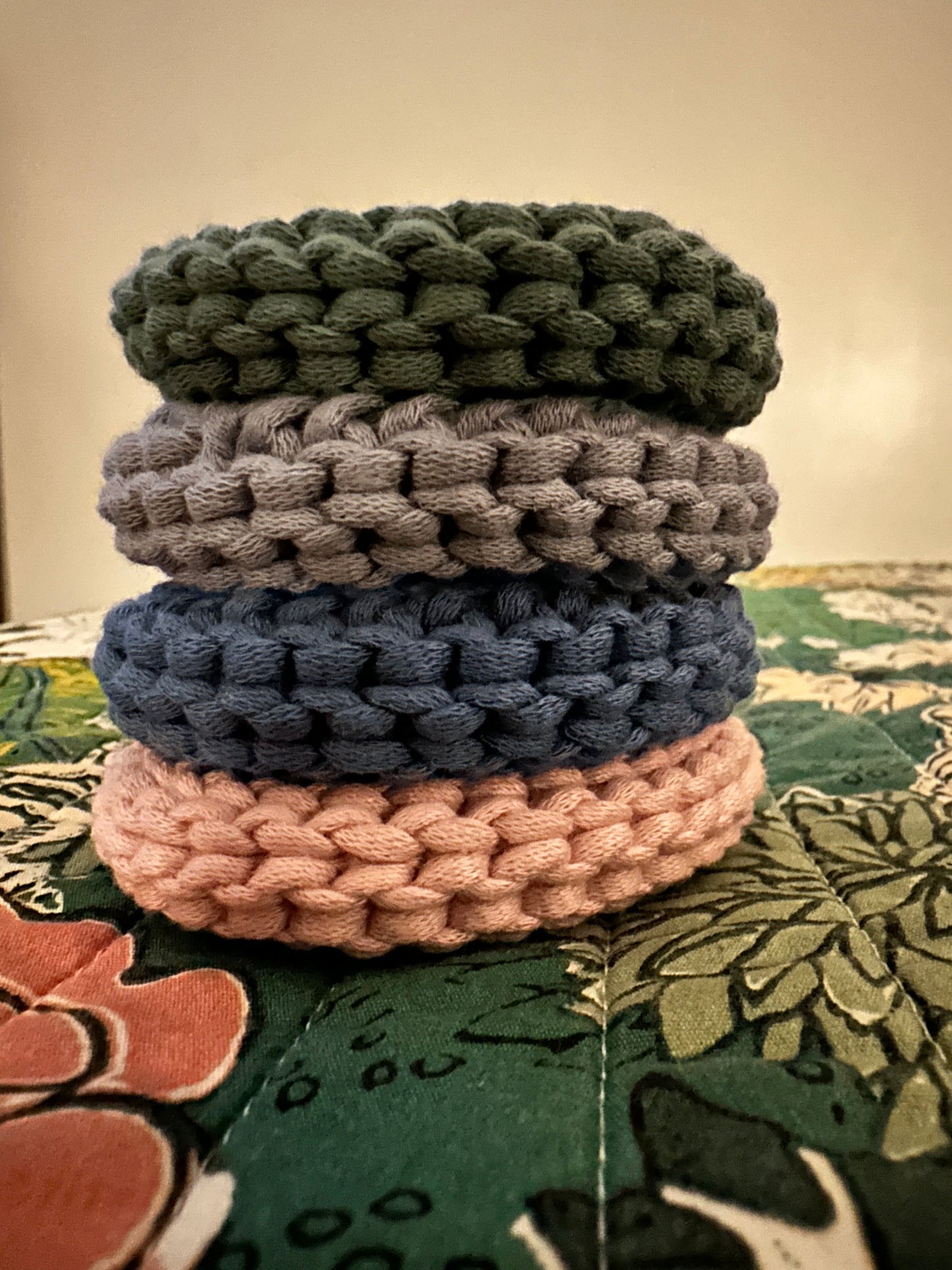 100% Cotton Crochet Bangle Bracelet