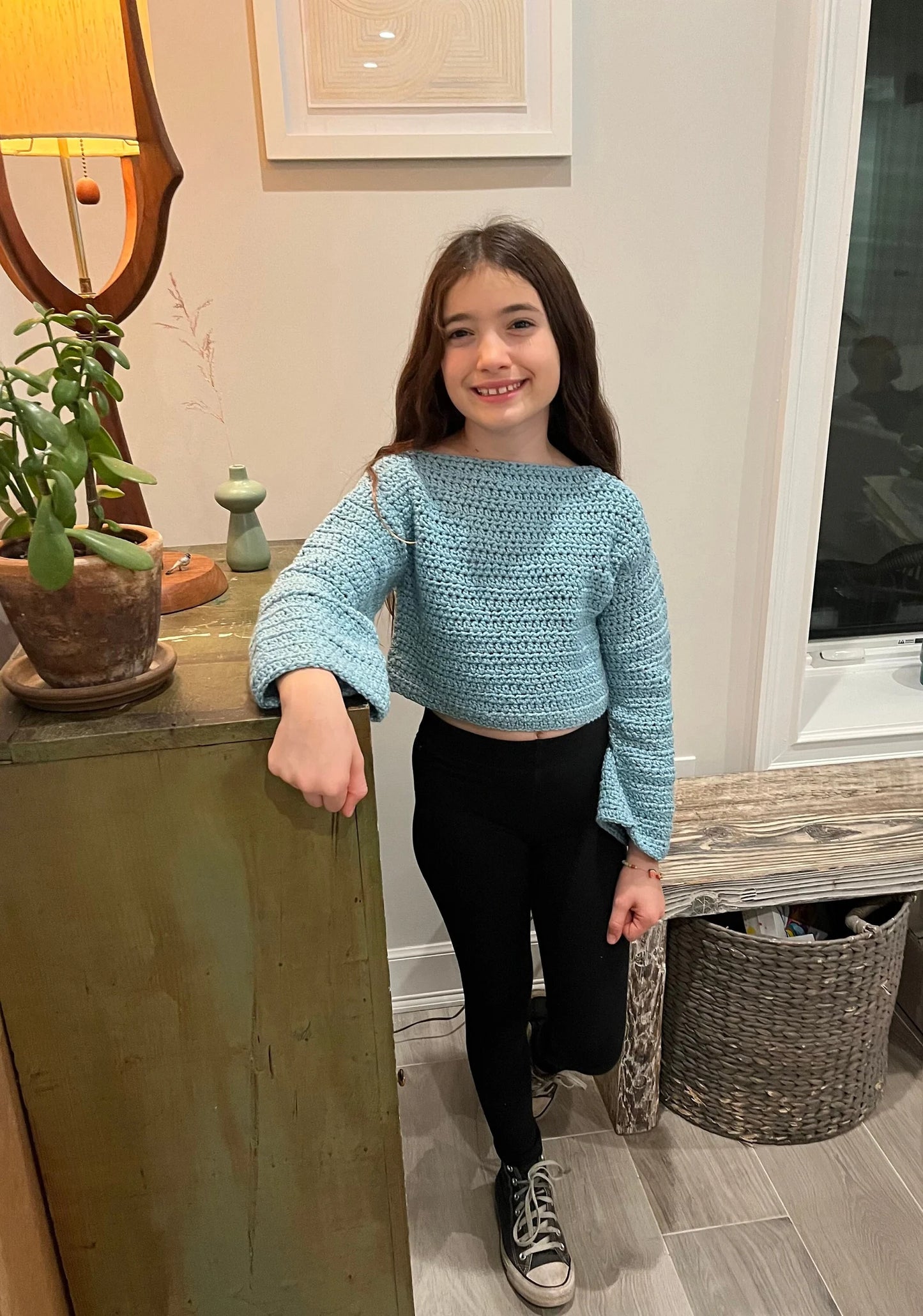 100% Cotton Cropped Sweater