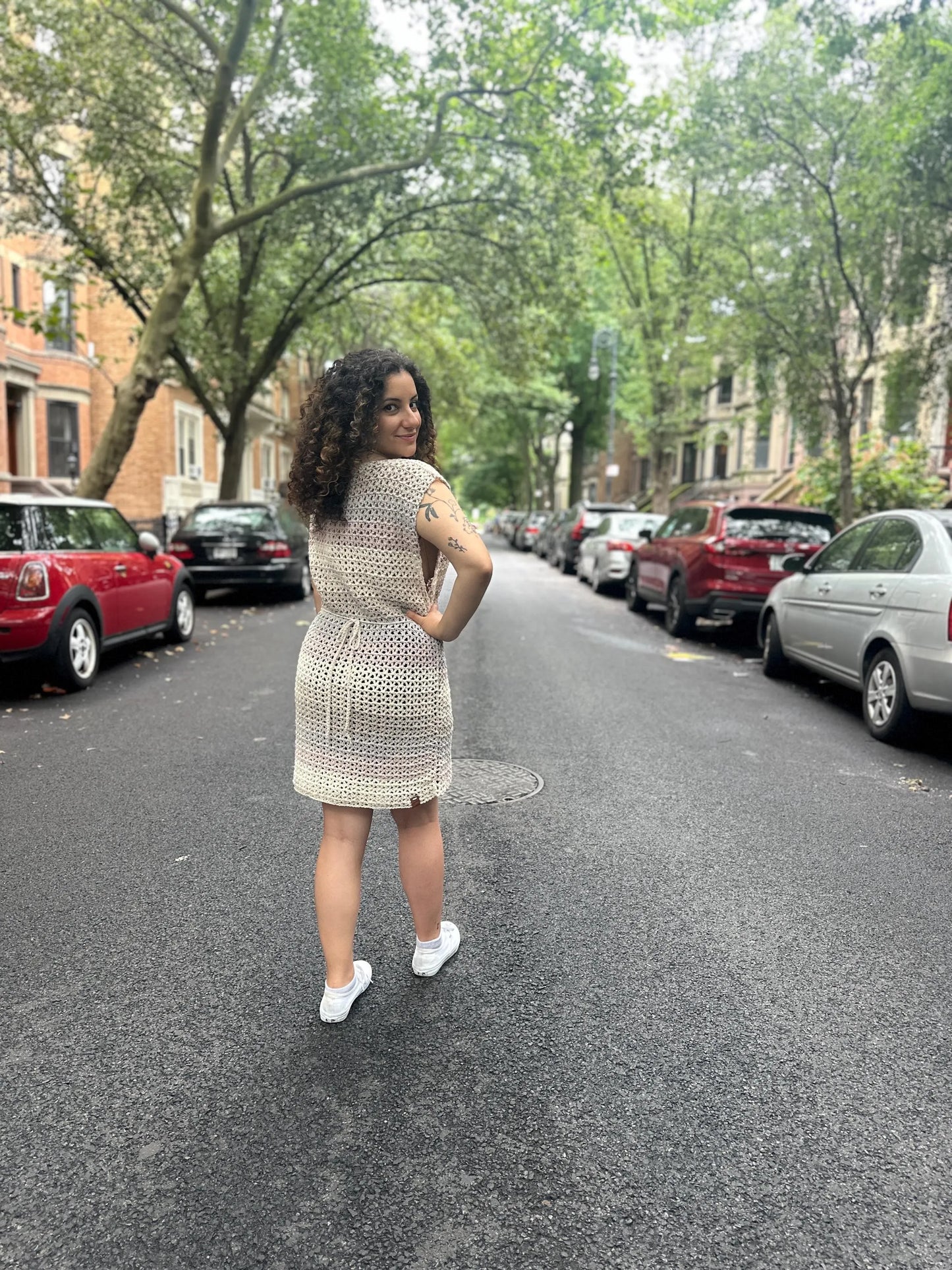 100% Cotton Crochet Dress