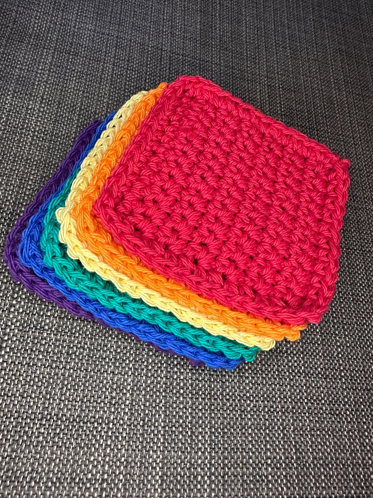 100% Cotton Crochet Coaster Set of 6