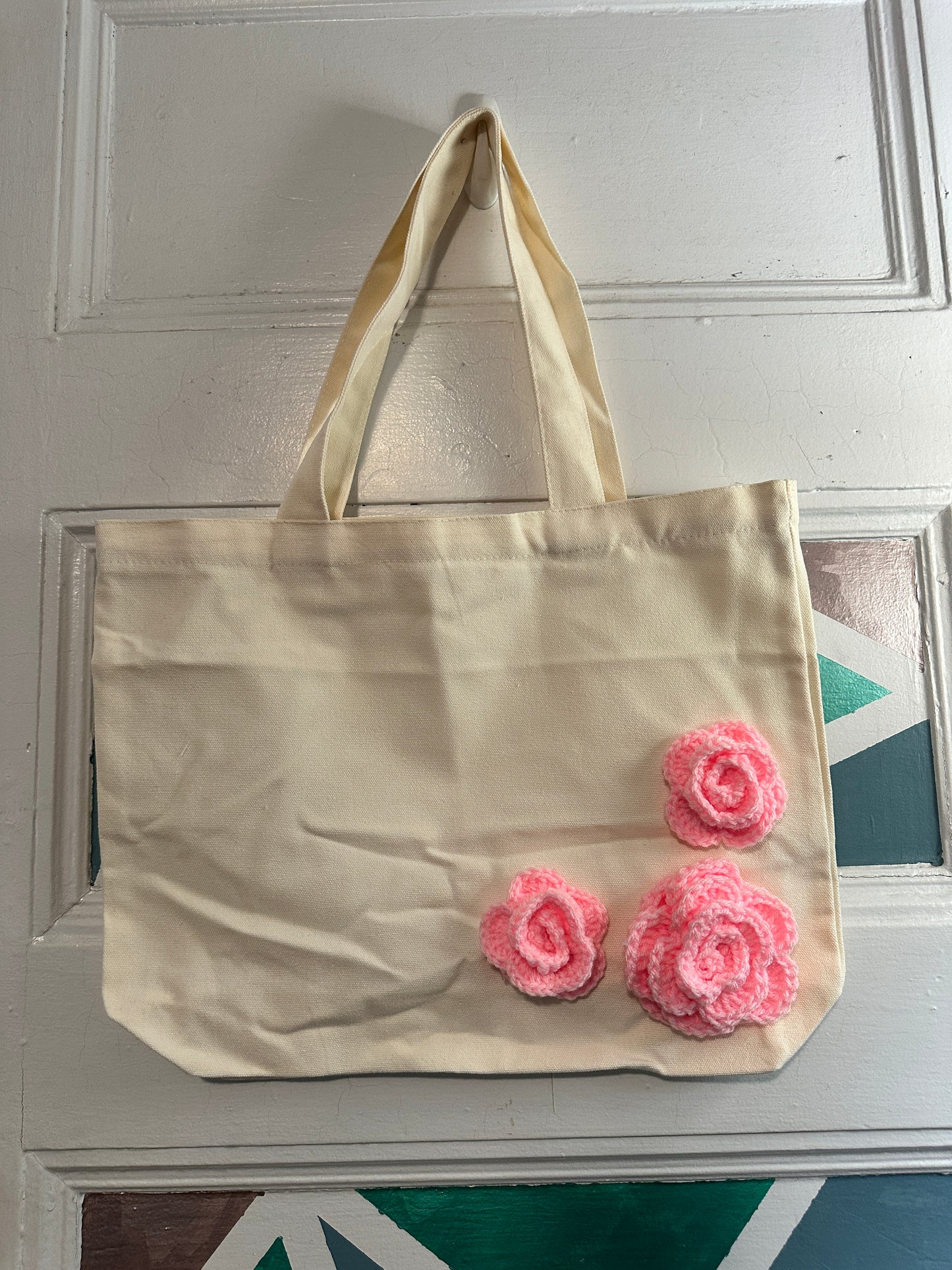 Rose Zipper Tote