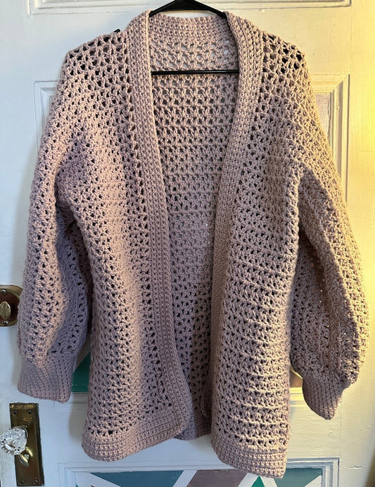 Long Crochet Cardigan
