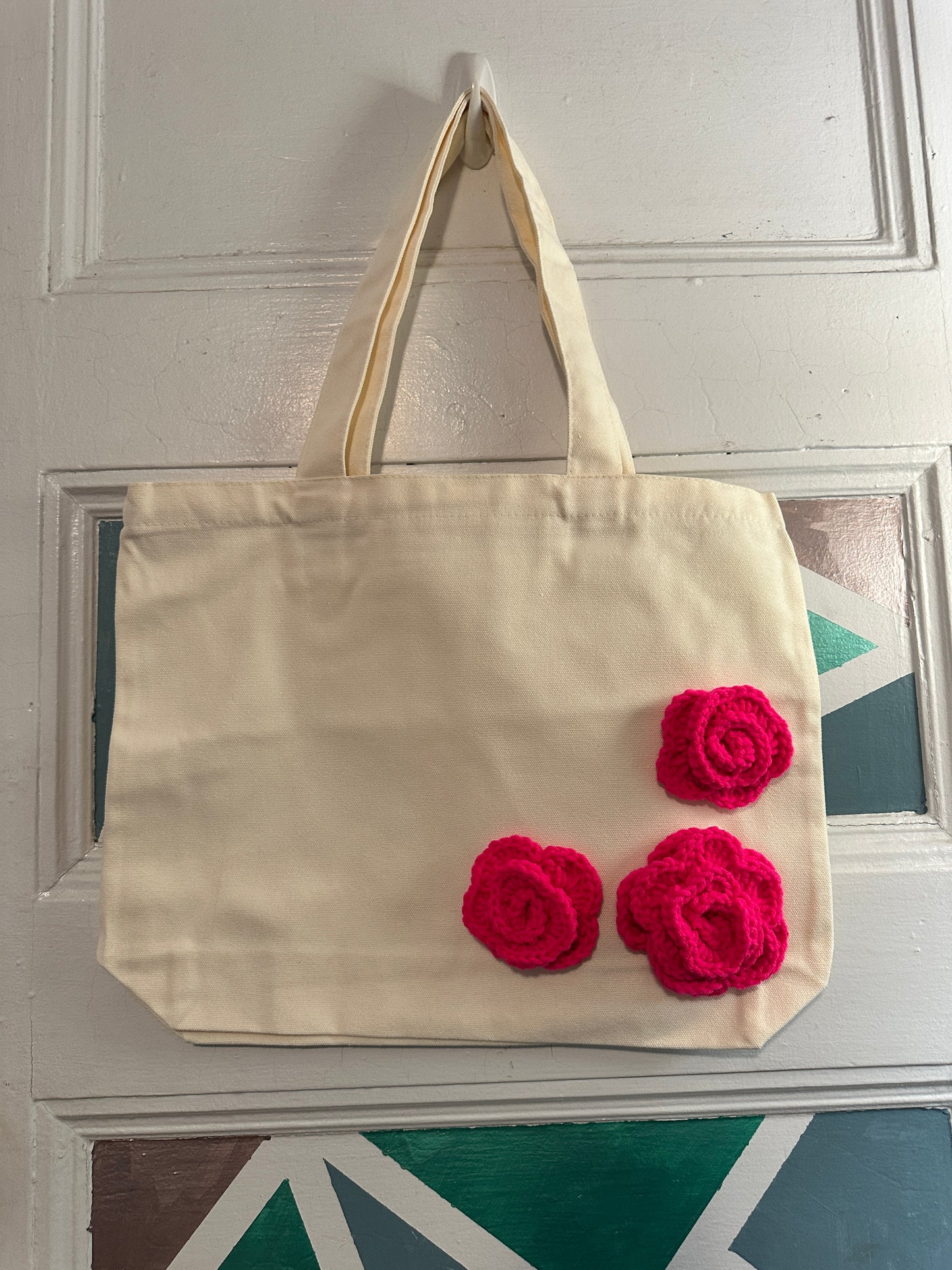 Rose Zipper Tote