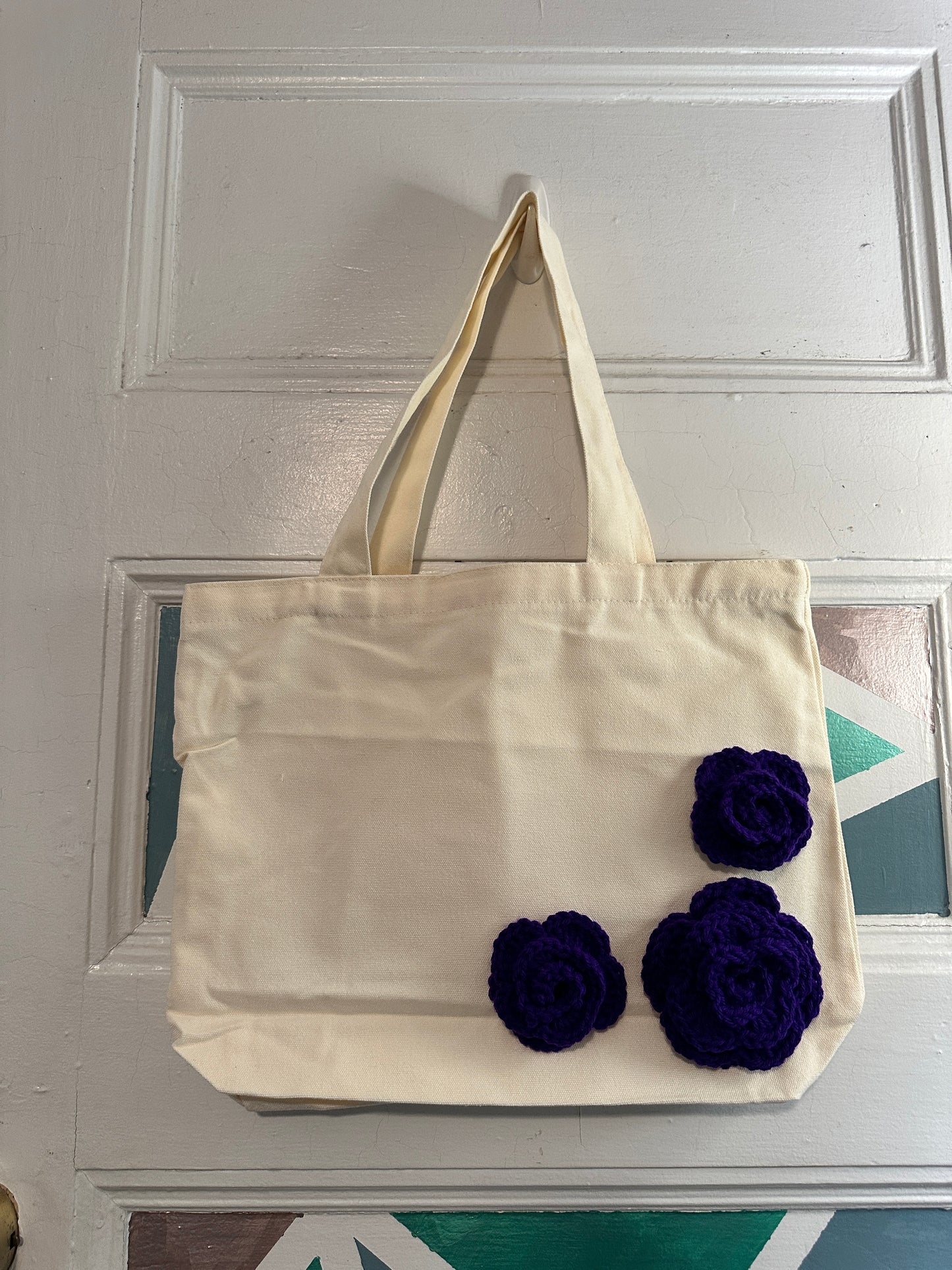 Rose Zipper Tote