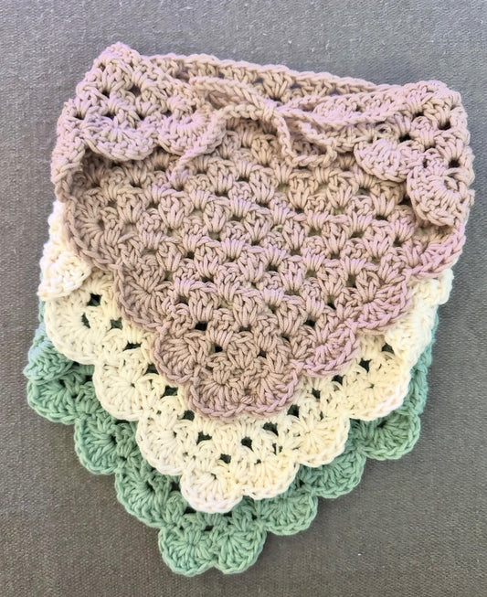 100% Cotton Crochet Head Scarf