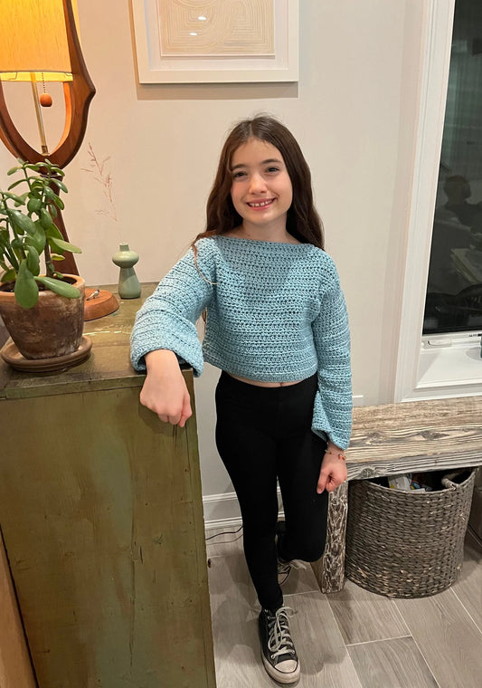 100% Cotton Cropped Sweater